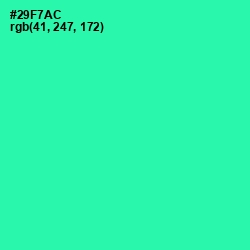 #29F7AC - Shamrock Color Image