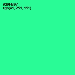 #29FB97 - Shamrock Color Image