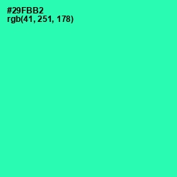 #29FBB2 - Shamrock Color Image