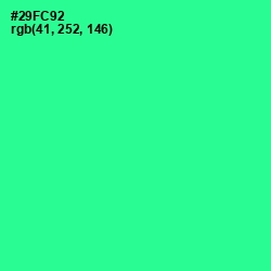 #29FC92 - Shamrock Color Image