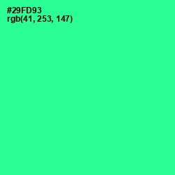 #29FD93 - Shamrock Color Image