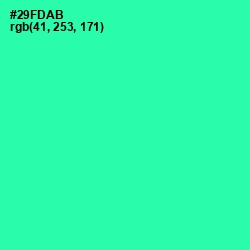 #29FDAB - Shamrock Color Image