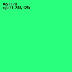 #29FF7D - Spring Green Color Image
