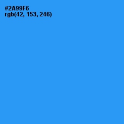#2A99F6 - Dodger Blue Color Image
