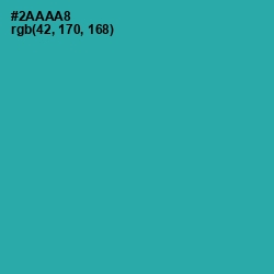 #2AAAA8 - Pelorous Color Image