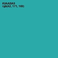 #2AABA9 - Pelorous Color Image