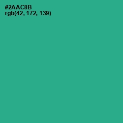 #2AAC8B - Jungle Green Color Image