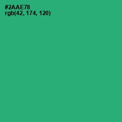 #2AAE78 - Jade Color Image