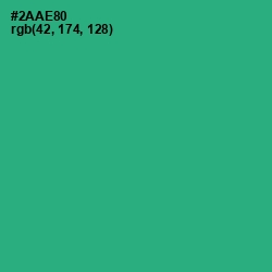 #2AAE80 - Jungle Green Color Image