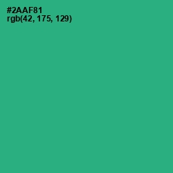 #2AAF81 - Jungle Green Color Image