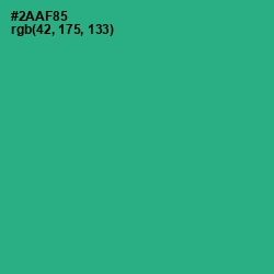 #2AAF85 - Jungle Green Color Image