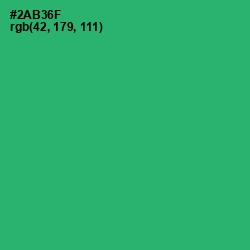 #2AB36F - Jade Color Image