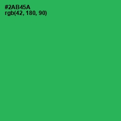 #2AB45A - Sea Green Color Image