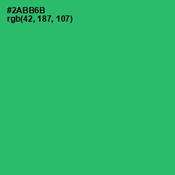 #2ABB6B - Jade Color Image