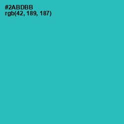 #2ABDBB - Pelorous Color Image