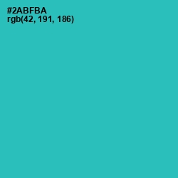 #2ABFBA - Pelorous Color Image