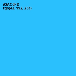 #2AC0FD - Turquoise Color Image