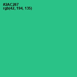 #2AC287 - Shamrock Color Image