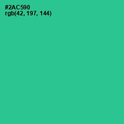 #2AC590 - Shamrock Color Image