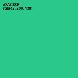#2AC88B - Shamrock Color Image