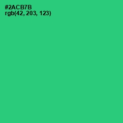 #2ACB7B - Malachite Color Image