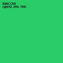 #2ACC68 - Malachite Color Image