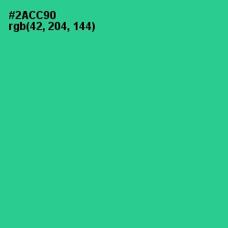 #2ACC90 - Shamrock Color Image