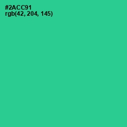 #2ACC91 - Shamrock Color Image