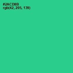 #2ACD8B - Shamrock Color Image