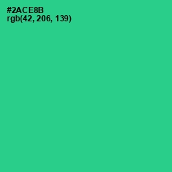 #2ACE8B - Shamrock Color Image