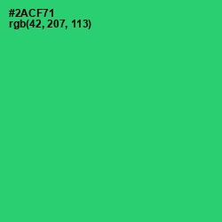 #2ACF71 - Malachite Color Image