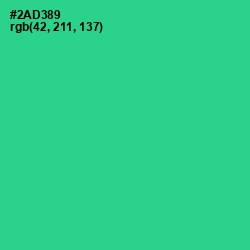 #2AD389 - Shamrock Color Image