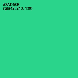 #2AD58B - Shamrock Color Image