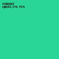 #2AD697 - Shamrock Color Image