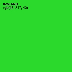 #2AD92B - Harlequin Color Image