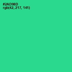 #2AD98D - Shamrock Color Image