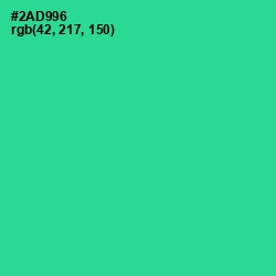 #2AD996 - Shamrock Color Image