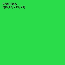 #2ADB4A - Malachite Color Image