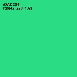 #2ADC84 - Shamrock Color Image