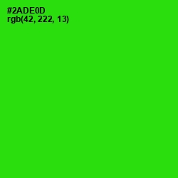 #2ADE0D - Harlequin Color Image