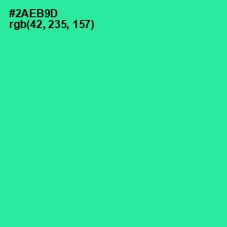 #2AEB9D - Shamrock Color Image