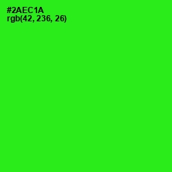 #2AEC1A - Harlequin Color Image