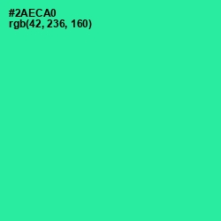 #2AECA0 - Shamrock Color Image