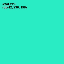 #2AECC4 - Turquoise Color Image