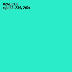 #2AECC8 - Turquoise Color Image