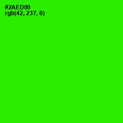 #2AED00 - Harlequin Color Image