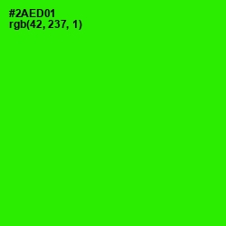 #2AED01 - Harlequin Color Image