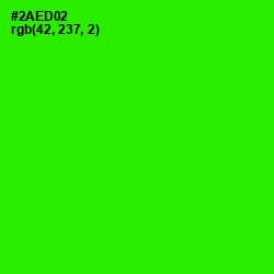 #2AED02 - Harlequin Color Image