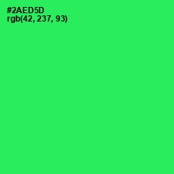 #2AED5D - Malachite Color Image