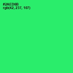 #2AED6B - Malachite Color Image